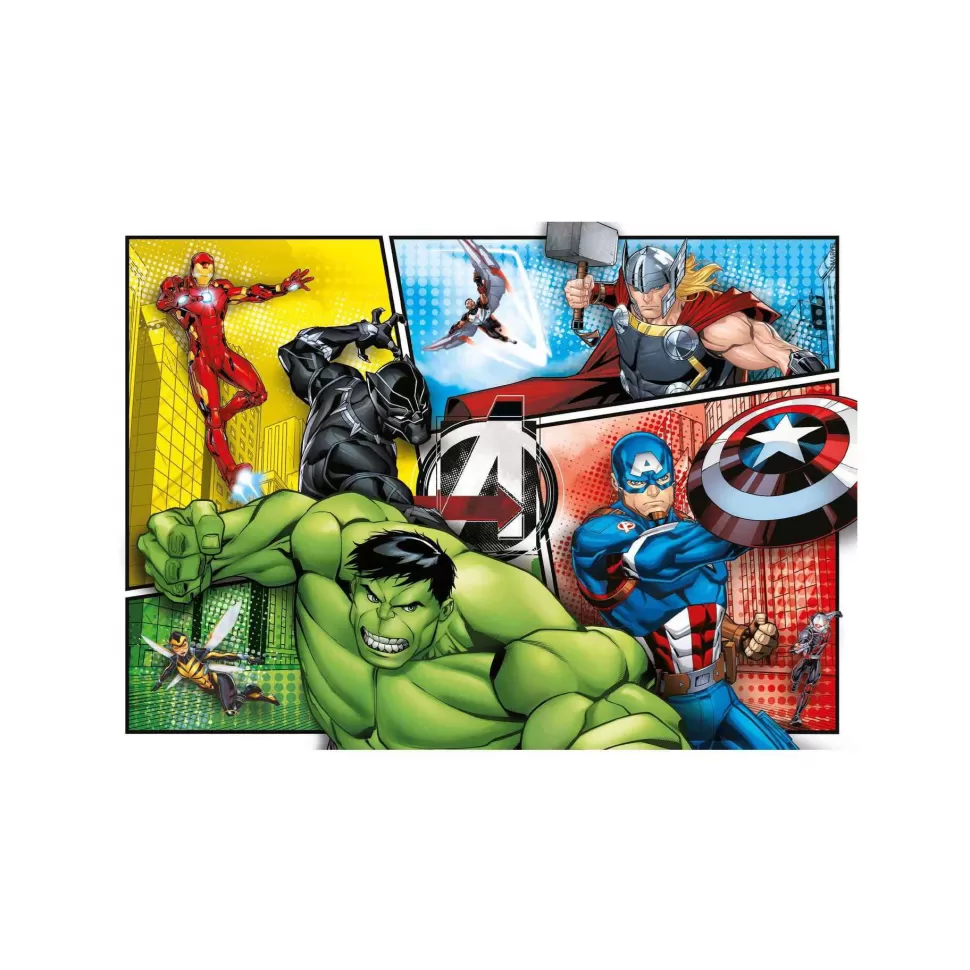 Avengers Puzzle Supercolor 2X60 Piezas* Puzzles Y Educativos