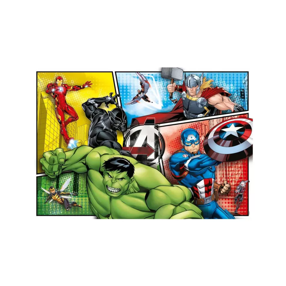 Avengers Puzzles Y Educativos^Puzzle Supercolor Marvel 104 Piezas