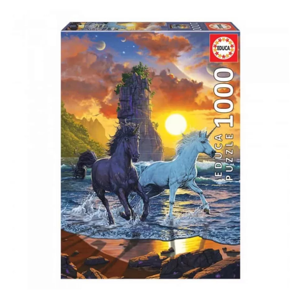 Educa Borras Puzzle Unicornios En La Playa 1000 Piezas* Puzzles Y Educativos