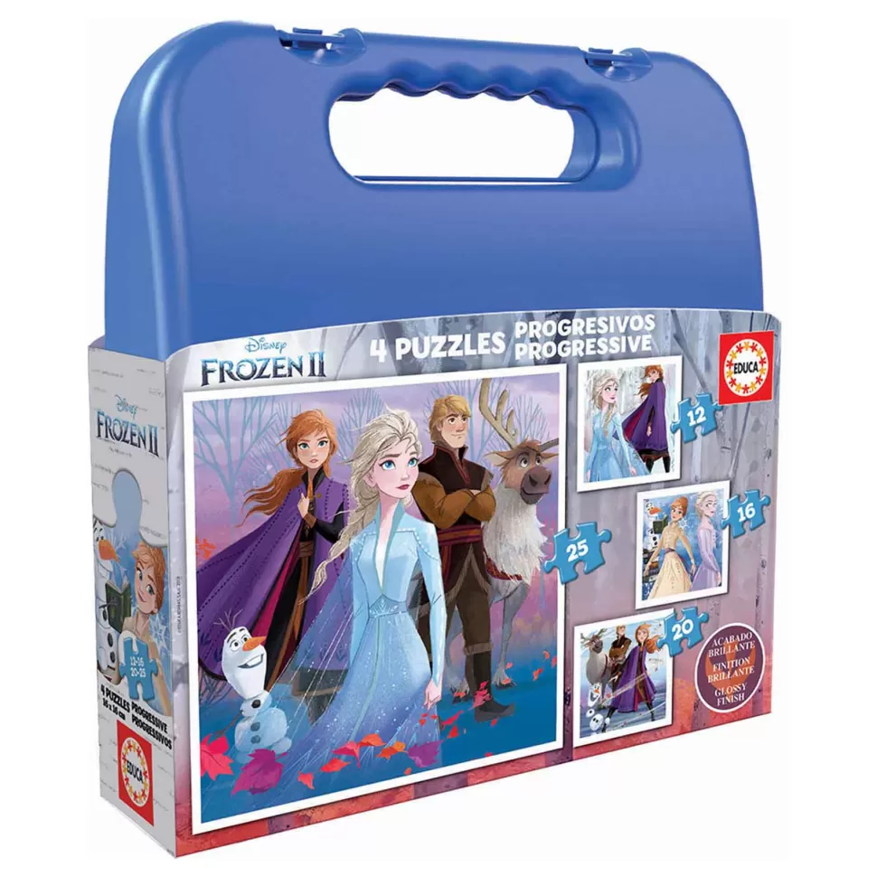 Educa Borras Puzzles Y Educativos^Puzzles Progresivos Frozen 2 Maleta