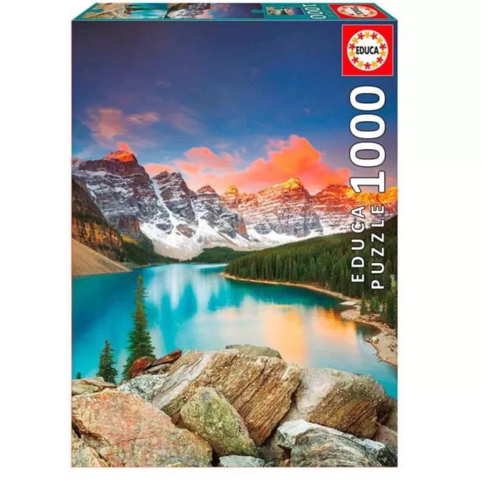 Educa Borras Puzzles Y Educativos^Pzuzle Lago Moraine Banff National Park Canada 1000 Piezas