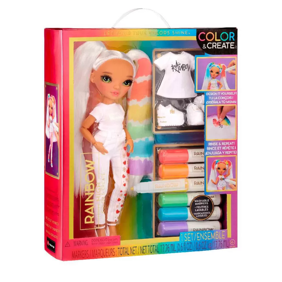 Rainbow High Muñecas^ Color Y Create Green Eyes 500407