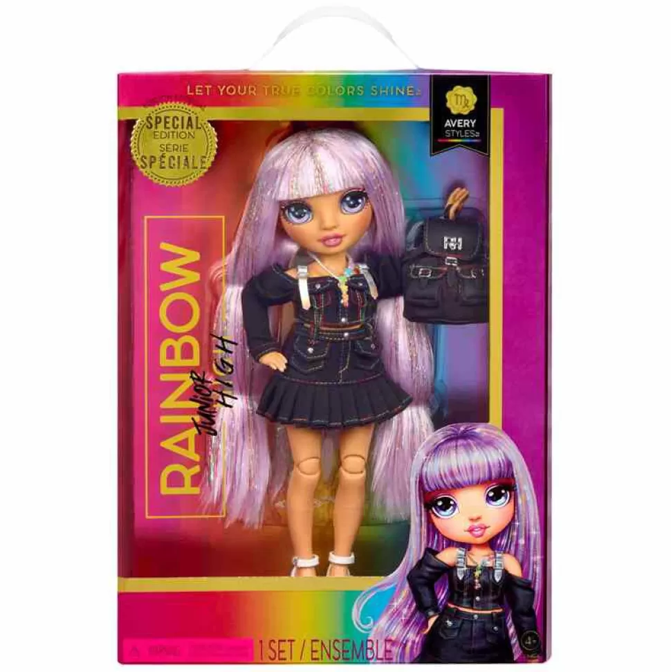 Rainbow High Junior High Edicion Especial Muneca De Moda - Avery Styles (Arcoiris)* Muñecas