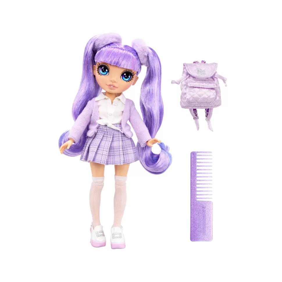 Rainbow High Junior High Fashion Muneca Violet Willow Purple* Muñecas