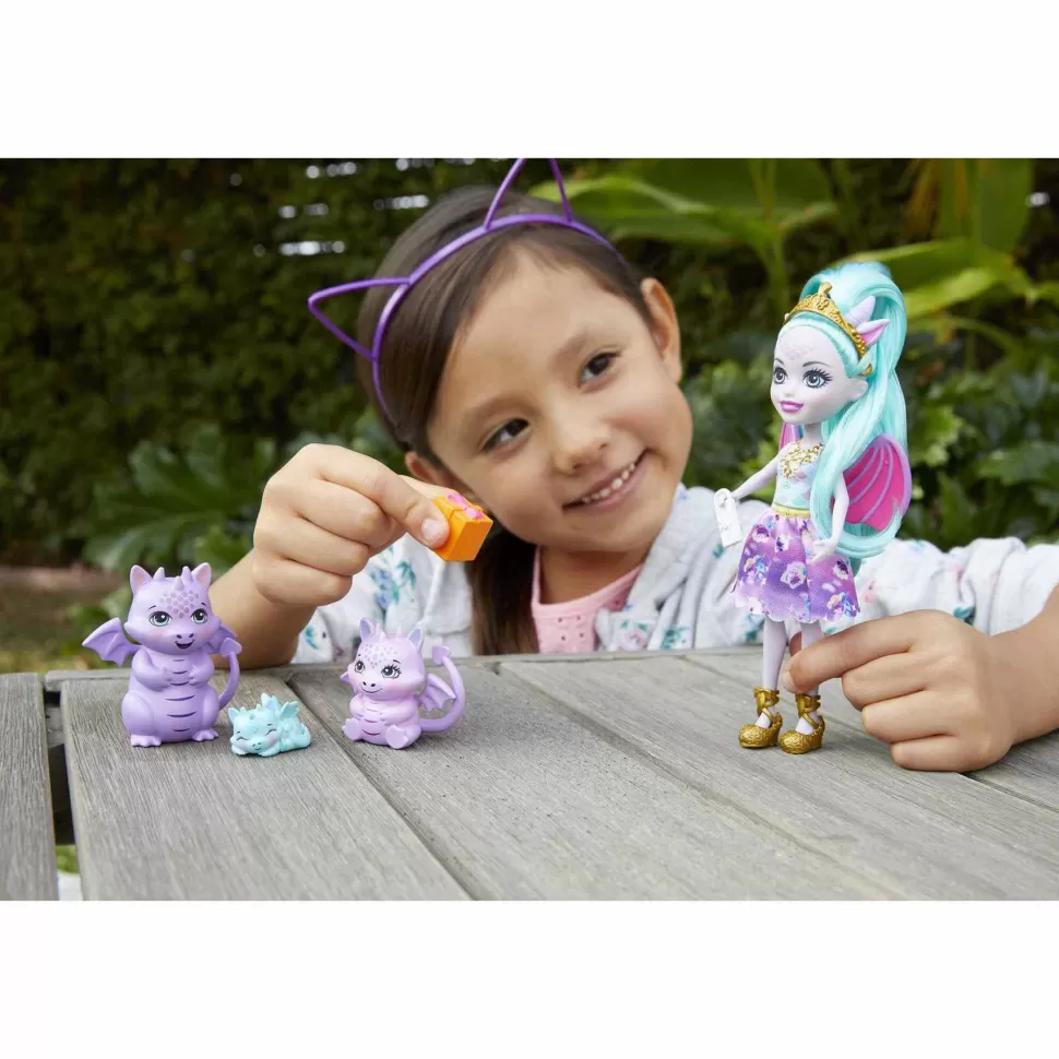 Enchantimals Royal Muneca Invitada Con Regalos Con Familia De Dragones Mattel Gyj09* Muñecas