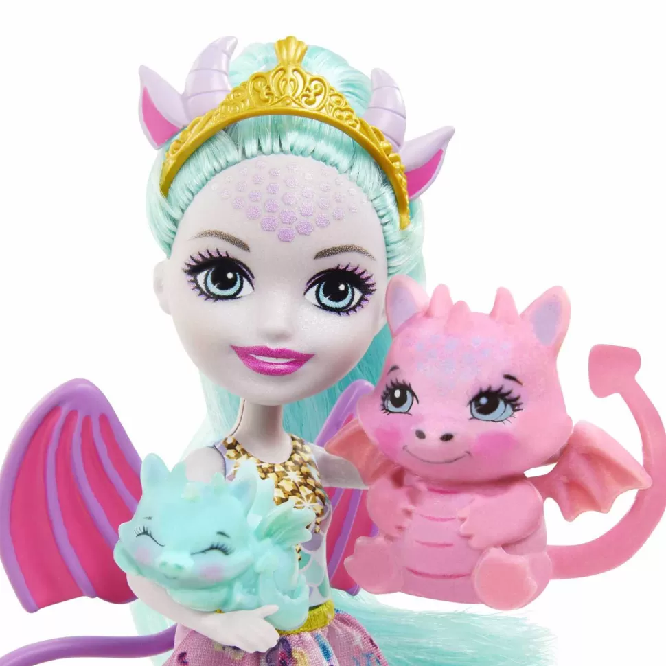 Enchantimals Royal Muneca Invitada Con Regalos Con Familia De Dragones Mattel Gyj09* Muñecas