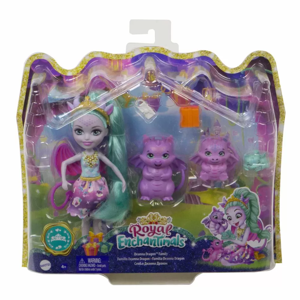 Enchantimals Royal Muneca Invitada Con Regalos Con Familia De Dragones Mattel Gyj09* Muñecas