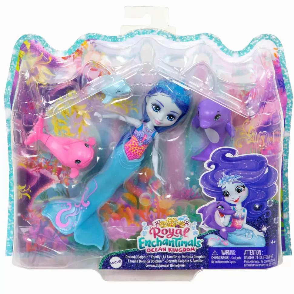 Enchantimals Royal Ocean Kingdom Muneca Dorinda Dolphin Con Mascota 4 Anos* Muñecas