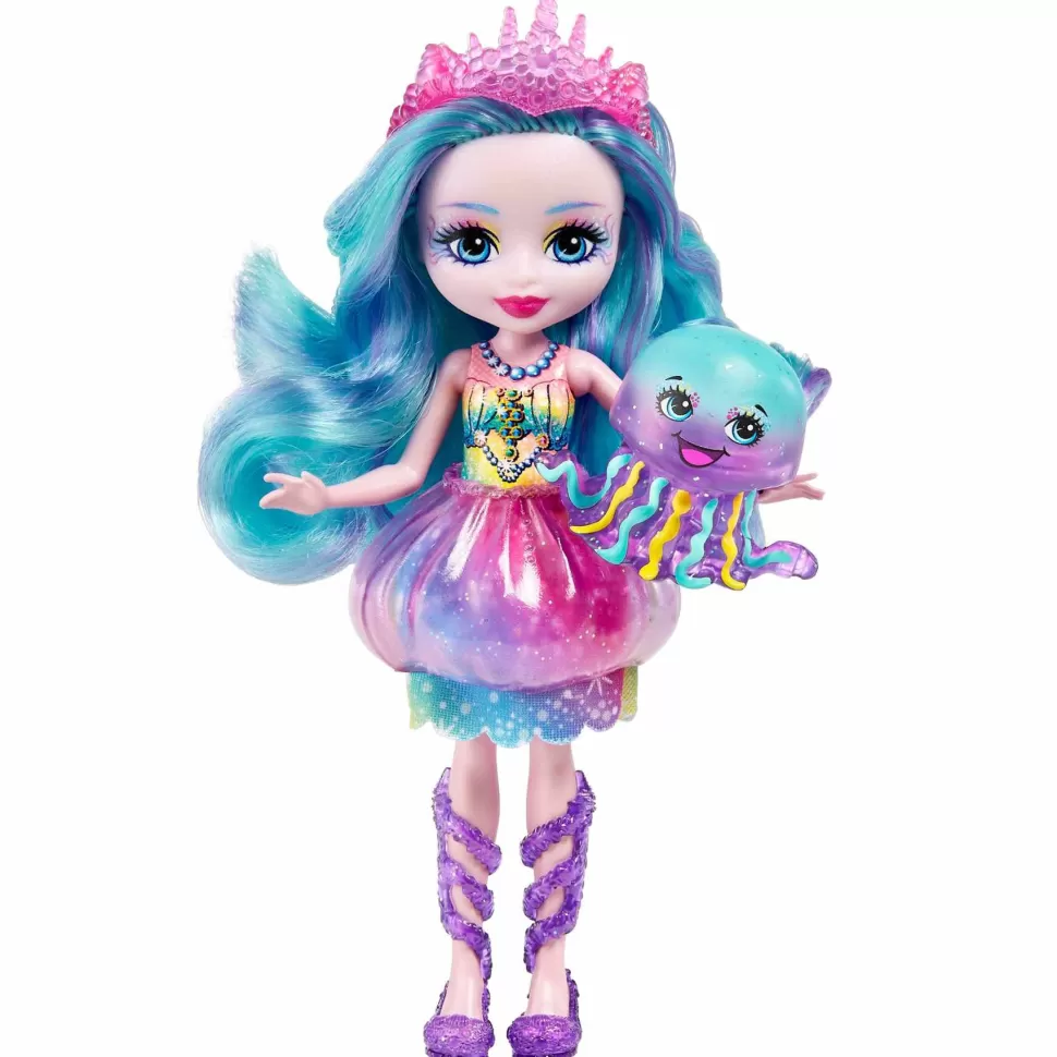 Enchantimals Royal Ocean Kingdom Muneca Jelanie Jellyfish Con Mascota 4 Anos* Muñecas