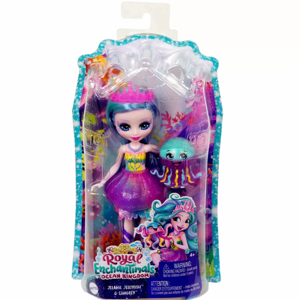 Enchantimals Royal Ocean Kingdom Muneca Jelanie Jellyfish Con Mascota 4 Anos* Muñecas