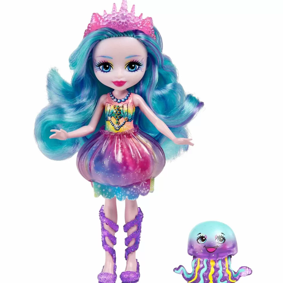 Enchantimals Royal Ocean Kingdom Muneca Jelanie Jellyfish Con Mascota 4 Anos* Muñecas