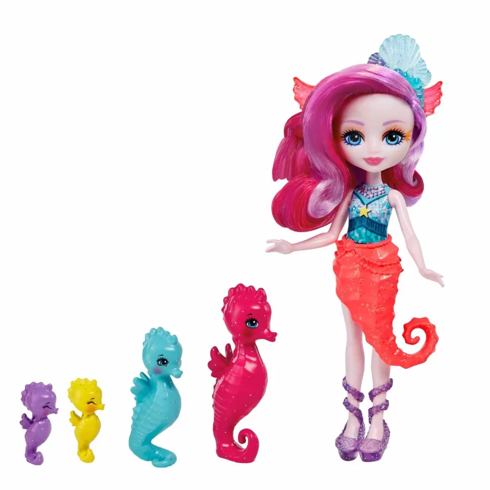 Enchantimals Muñecas^Royal Ocean Kingdom Muneca Sedda Sea Horse Con Mascota 4 Anos