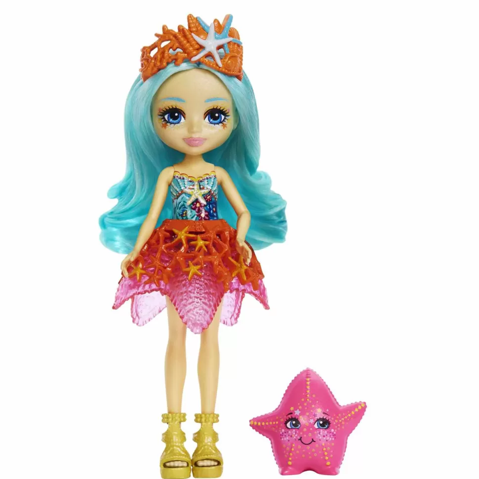 Enchantimals Muñecas^Royal Ocean Kingdom Muneca Starla Starfish Con Mascota 4 Anos