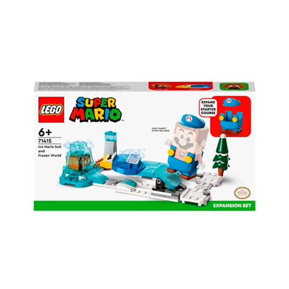 * Juegos De Construcción^ Set De Expansion: Traje De Mario De Hielo Y Mundo Helado