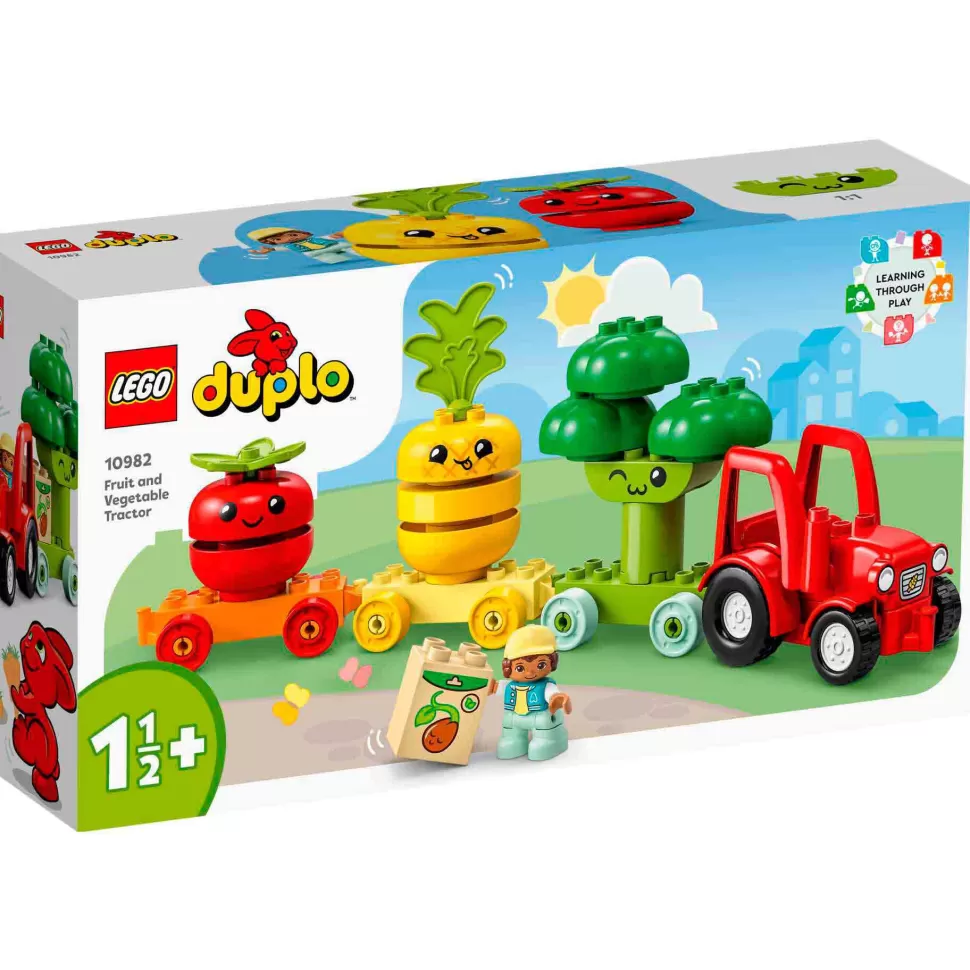* Juegos De Construcción^Set De Juguete Para Construir Mi Primer Duplo 10982 Tractor De Frutas Y Verduras (19 Piezas)