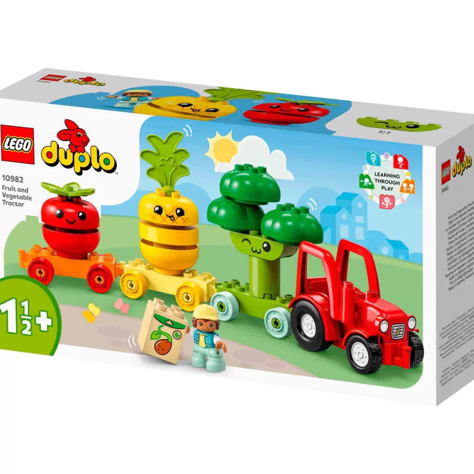 * Juegos De Construcción^Set De Juguete Para Construir Mi Primer Duplo 10982 Tractor De Frutas Y Verduras (19 Piezas)
