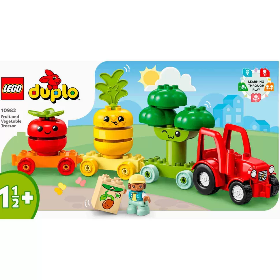 * Juegos De Construcción^Set De Juguete Para Construir Mi Primer Duplo 10982 Tractor De Frutas Y Verduras (19 Piezas)
