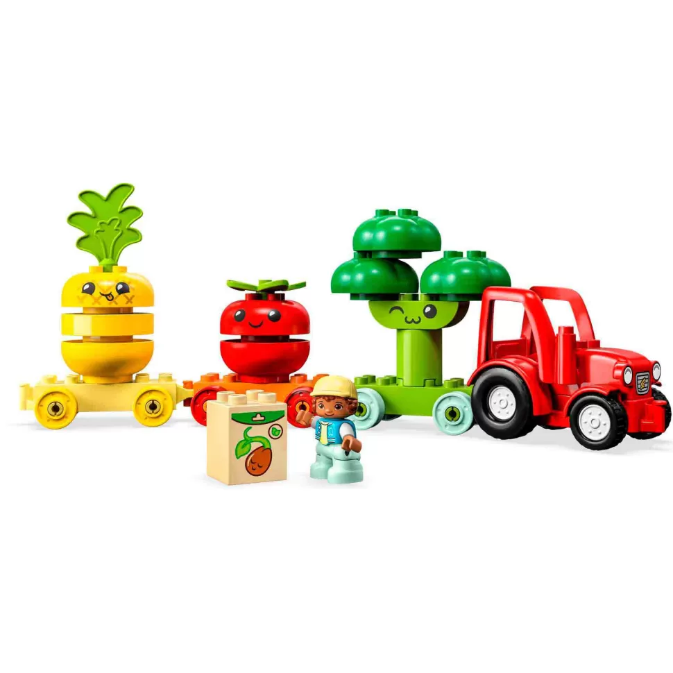 * Juegos De Construcción^Set De Juguete Para Construir Mi Primer Duplo 10982 Tractor De Frutas Y Verduras (19 Piezas)
