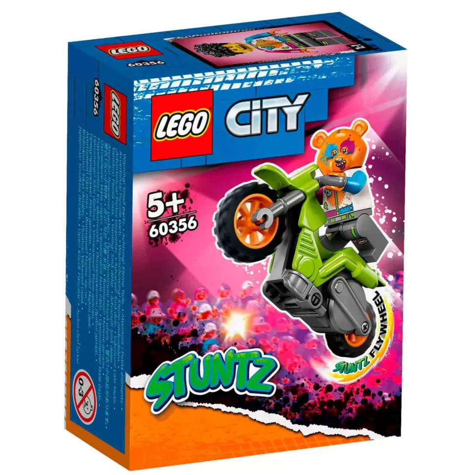 * Juegos De Construcción^Set De Juguetes De Construcción City 60356 Moto Acrobatica: Oso (10 Piezas)