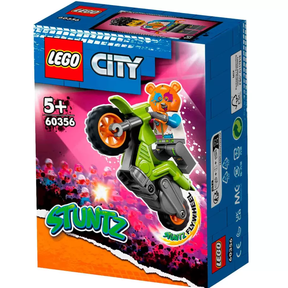 * Juegos De Construcción^Set De Juguetes De Construcción City 60356 Moto Acrobatica: Oso (10 Piezas)