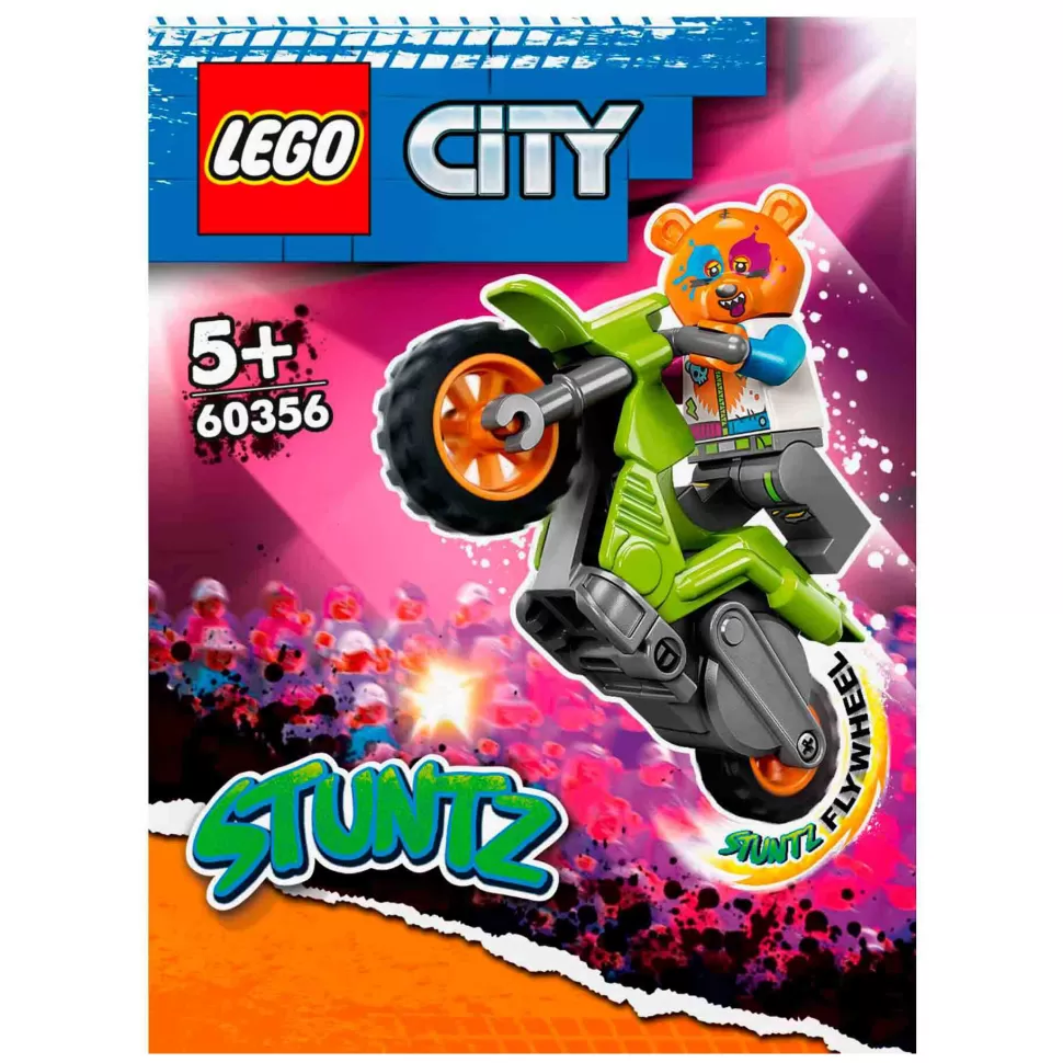 * Juegos De Construcción^Set De Juguetes De Construcción City 60356 Moto Acrobatica: Oso (10 Piezas)