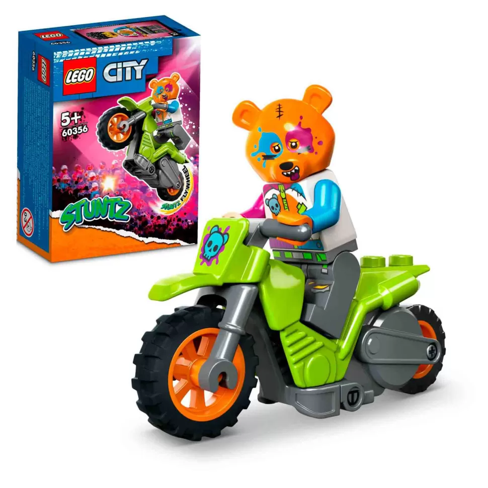 * Juegos De Construcción^Set De Juguetes De Construcción City 60356 Moto Acrobatica: Oso (10 Piezas)
