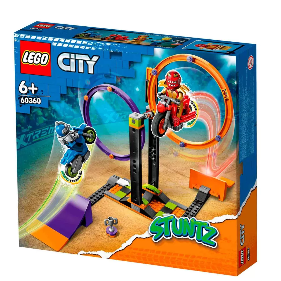 * Set De Juguetes De Construcción City 60360 Desafio Acrobatico: Anillos Giratorios (117 Piezas)* Juegos De Construcción