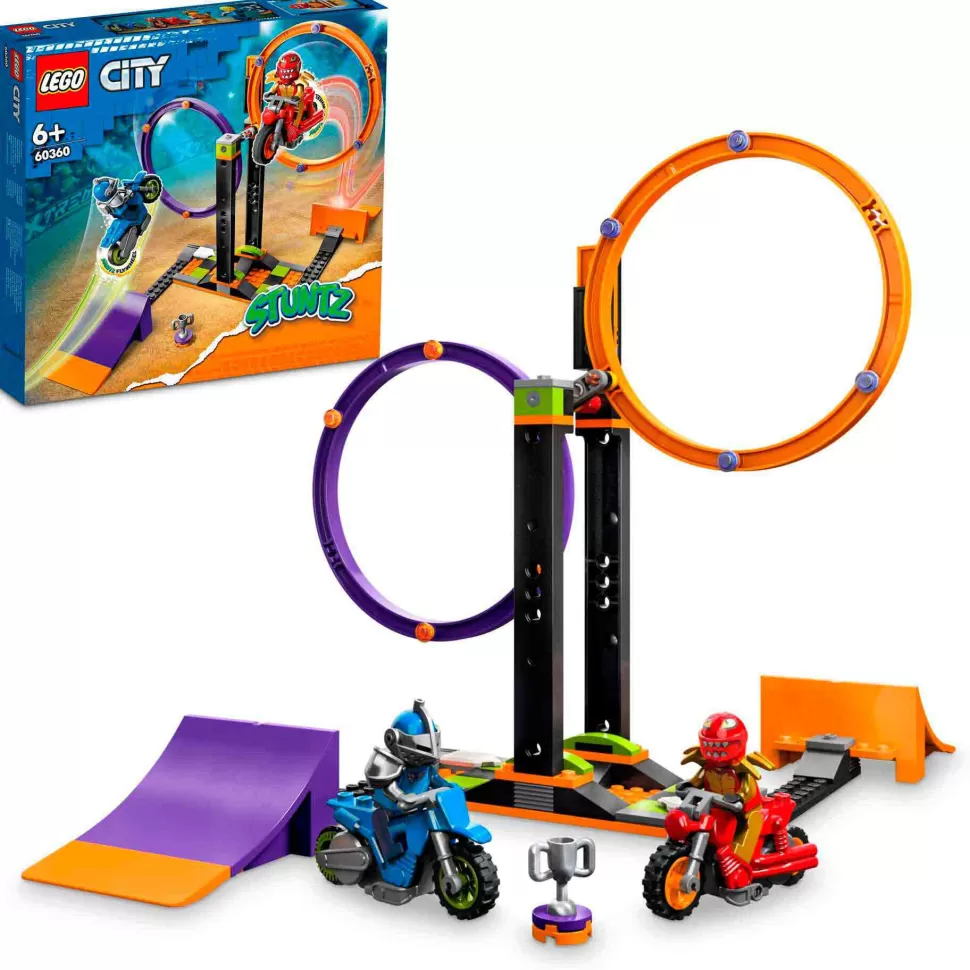 * Set De Juguetes De Construcción City 60360 Desafio Acrobatico: Anillos Giratorios (117 Piezas)* Juegos De Construcción