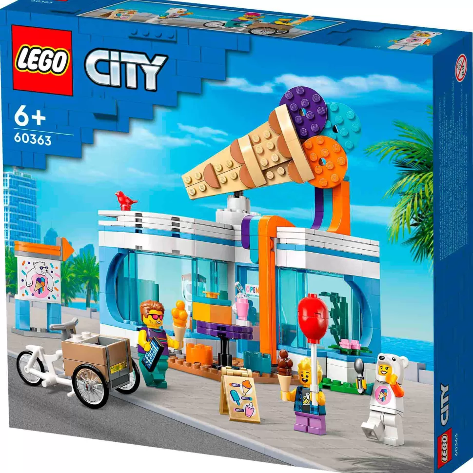 * Set De Juguetes De Construcción City 60363 Heladeria, Para Ninos Y Ninas A Partir De 6 Anos (29* Juegos De Construcción