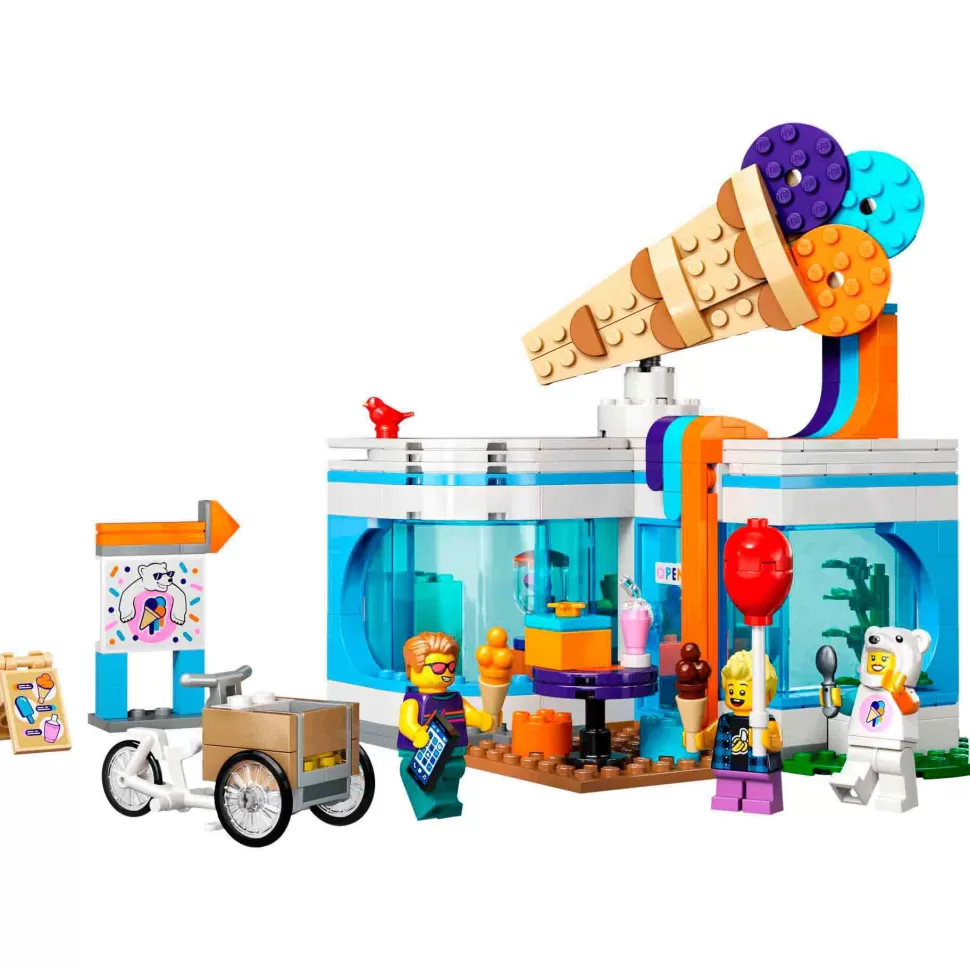 * Set De Juguetes De Construcción City 60363 Heladeria, Para Ninos Y Ninas A Partir De 6 Anos (29* Juegos De Construcción