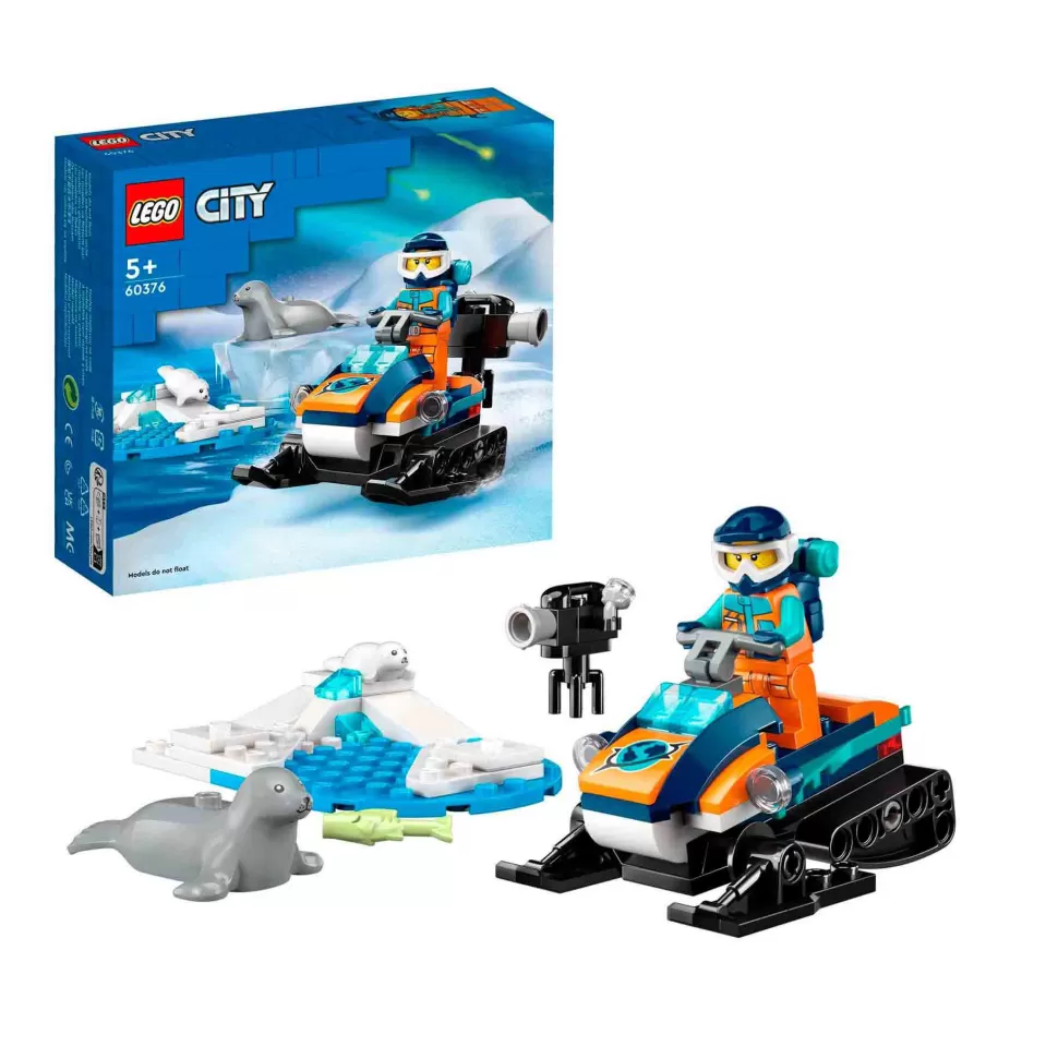 * Juegos De Construcción^Set De Juguetes De Construcción City 60376 Exploradores Del Artico: Motonieve (70 Piezas)
