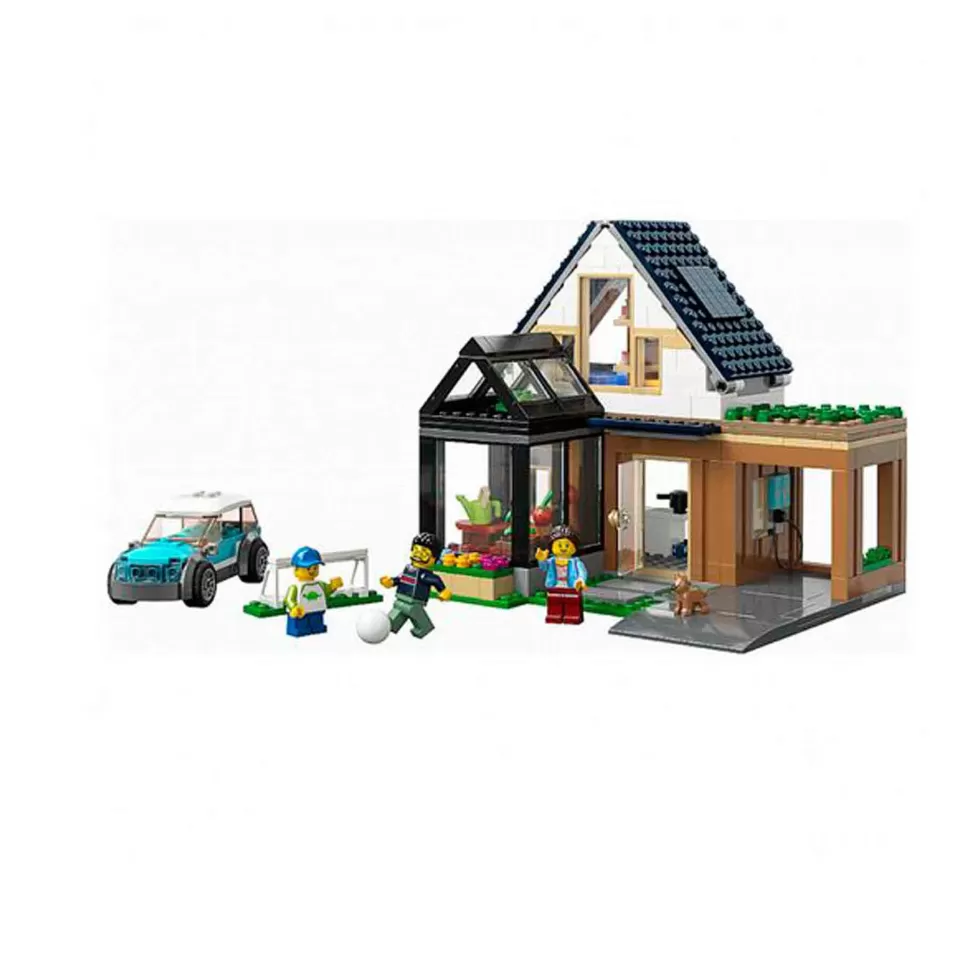 * Juegos De Construcción^Set De Juguetes De Construcción City 60398 Casa Familiar Y Coche Electrico (462 Piezas)