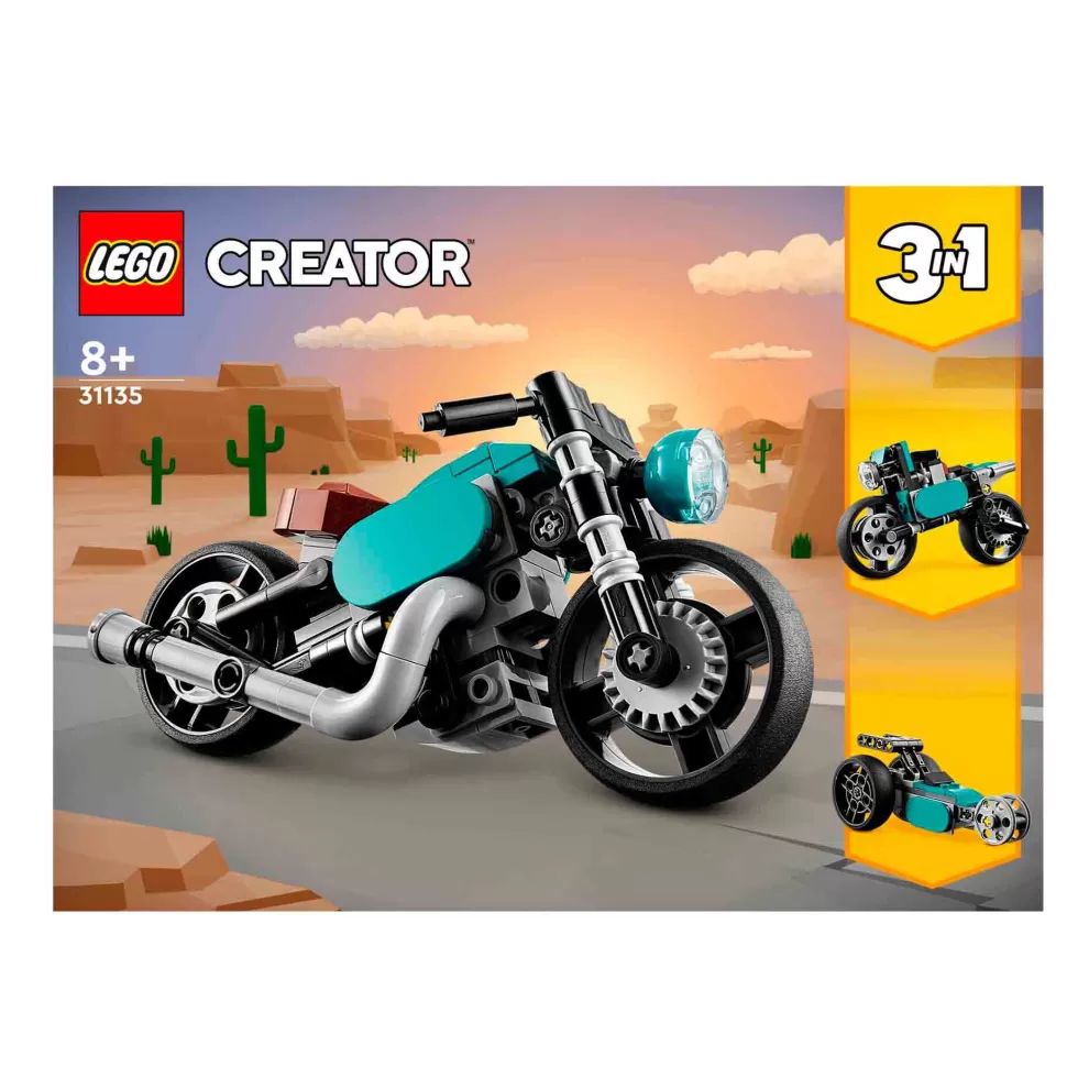 * Set De Juguetes De Construcción Creator 31135 Moto Clasica (128 Piezas)* Juegos De Construcción