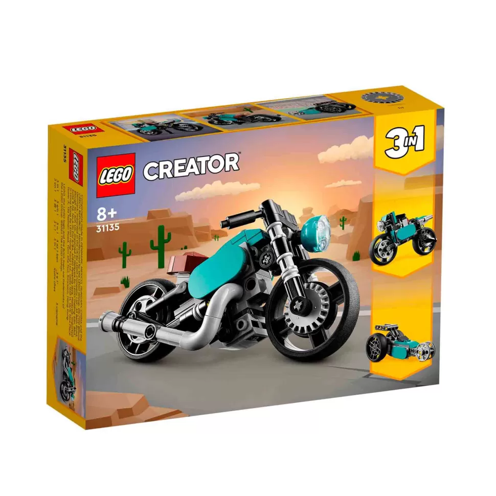 * Set De Juguetes De Construcción Creator 31135 Moto Clasica (128 Piezas)* Juegos De Construcción
