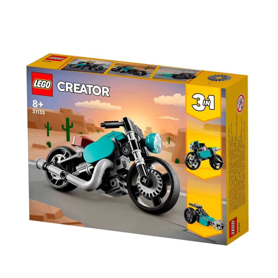* Set De Juguetes De Construcción Creator 31135 Moto Clasica (128 Piezas)* Juegos De Construcción