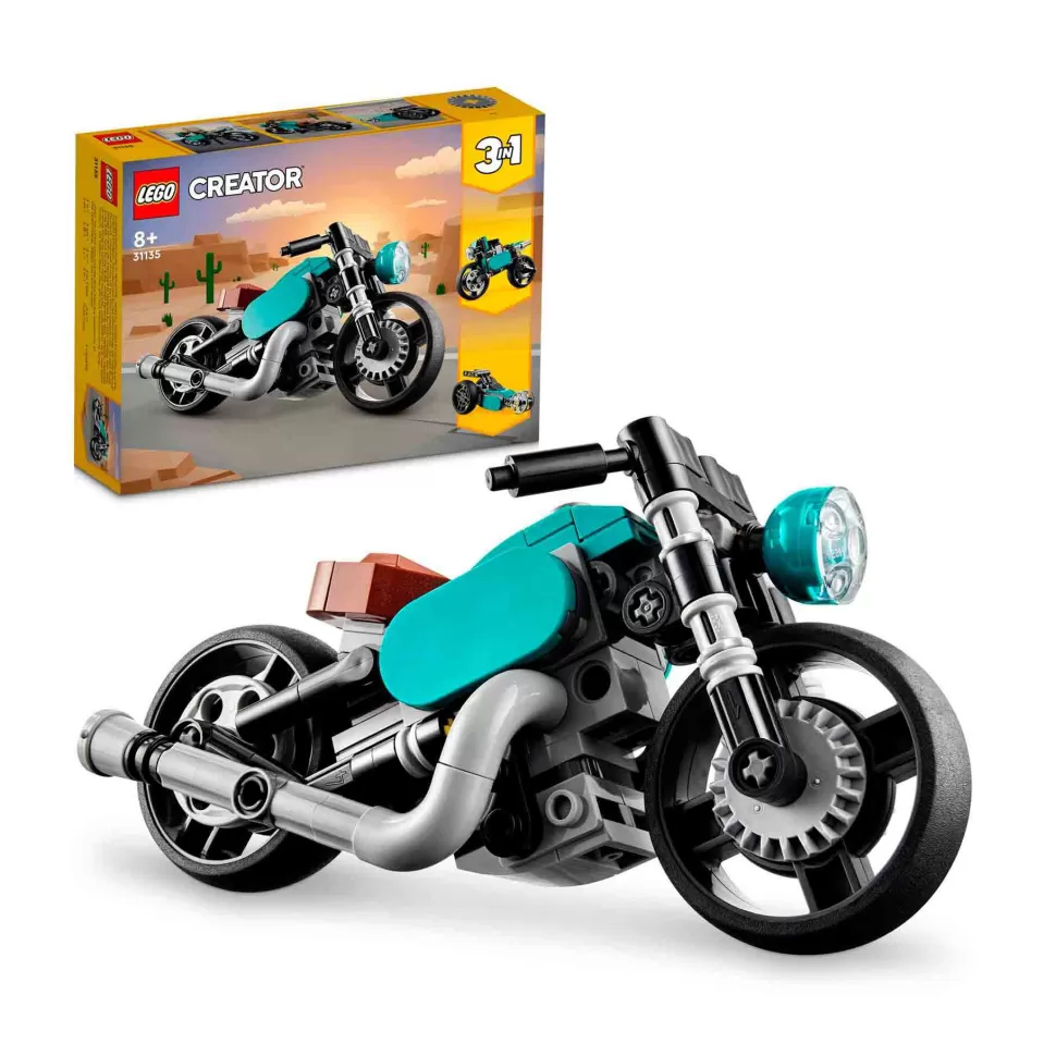 * Set De Juguetes De Construcción Creator 31135 Moto Clasica (128 Piezas)* Juegos De Construcción