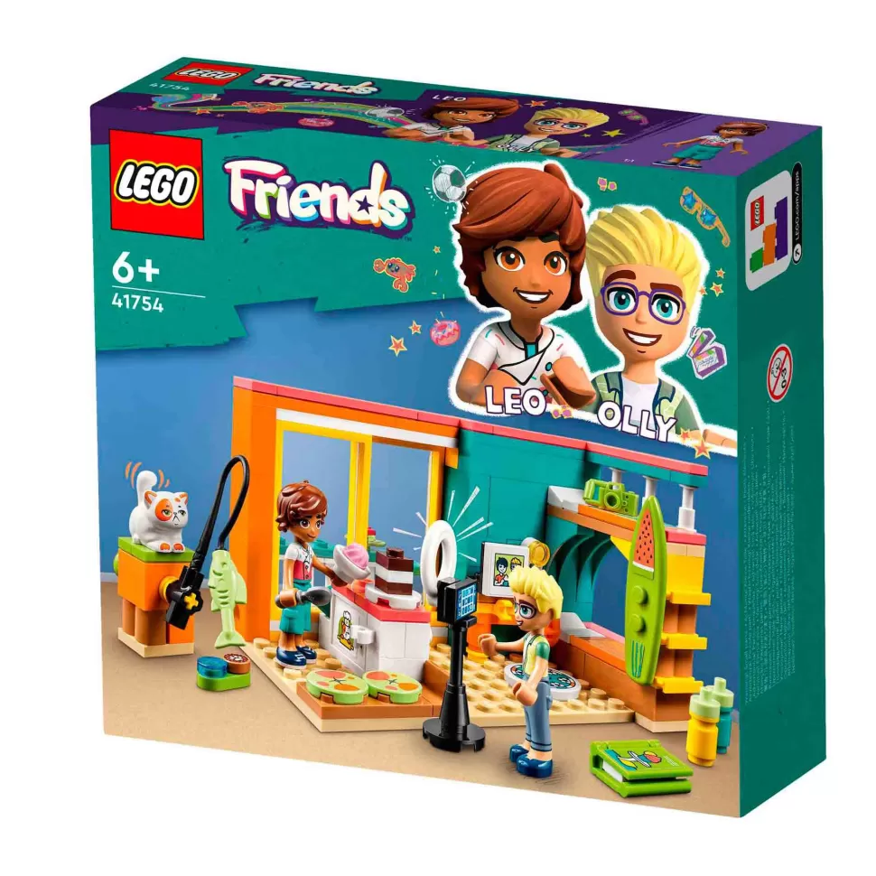 * Juegos De Construcción^Set De Juguetes De Construcción Friends 41754 Habitacion De Leo (203 Piezas)