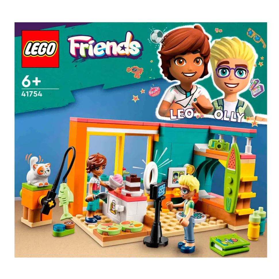 * Juegos De Construcción^Set De Juguetes De Construcción Friends 41754 Habitacion De Leo (203 Piezas)