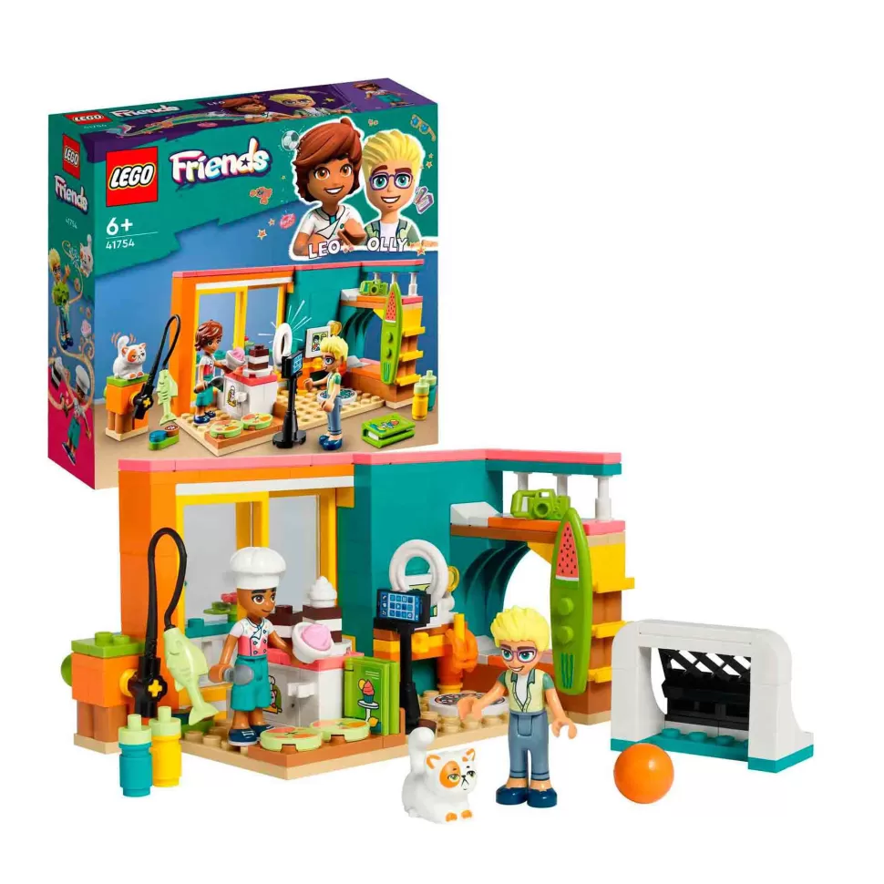 * Juegos De Construcción^Set De Juguetes De Construcción Friends 41754 Habitacion De Leo (203 Piezas)