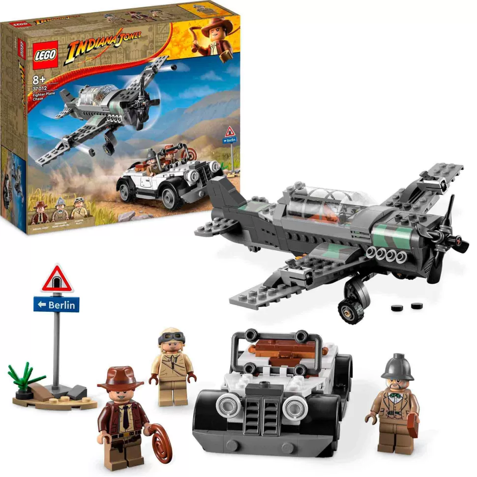 * Juegos De Construcción^Set De Juguetes De Construcción Indiana Jones 77012 Persecucion Del Caza (387 Piezas)