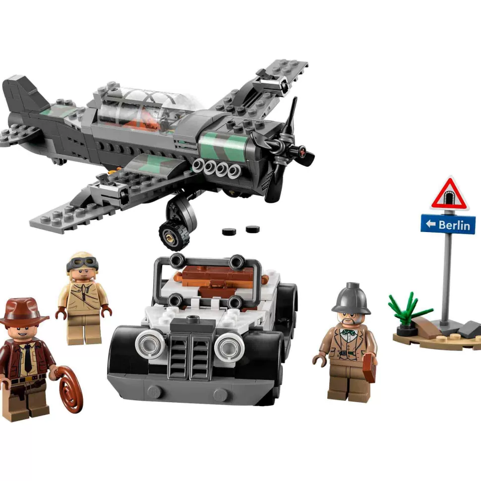 * Juegos De Construcción^Set De Juguetes De Construcción Indiana Jones 77012 Persecucion Del Caza (387 Piezas)