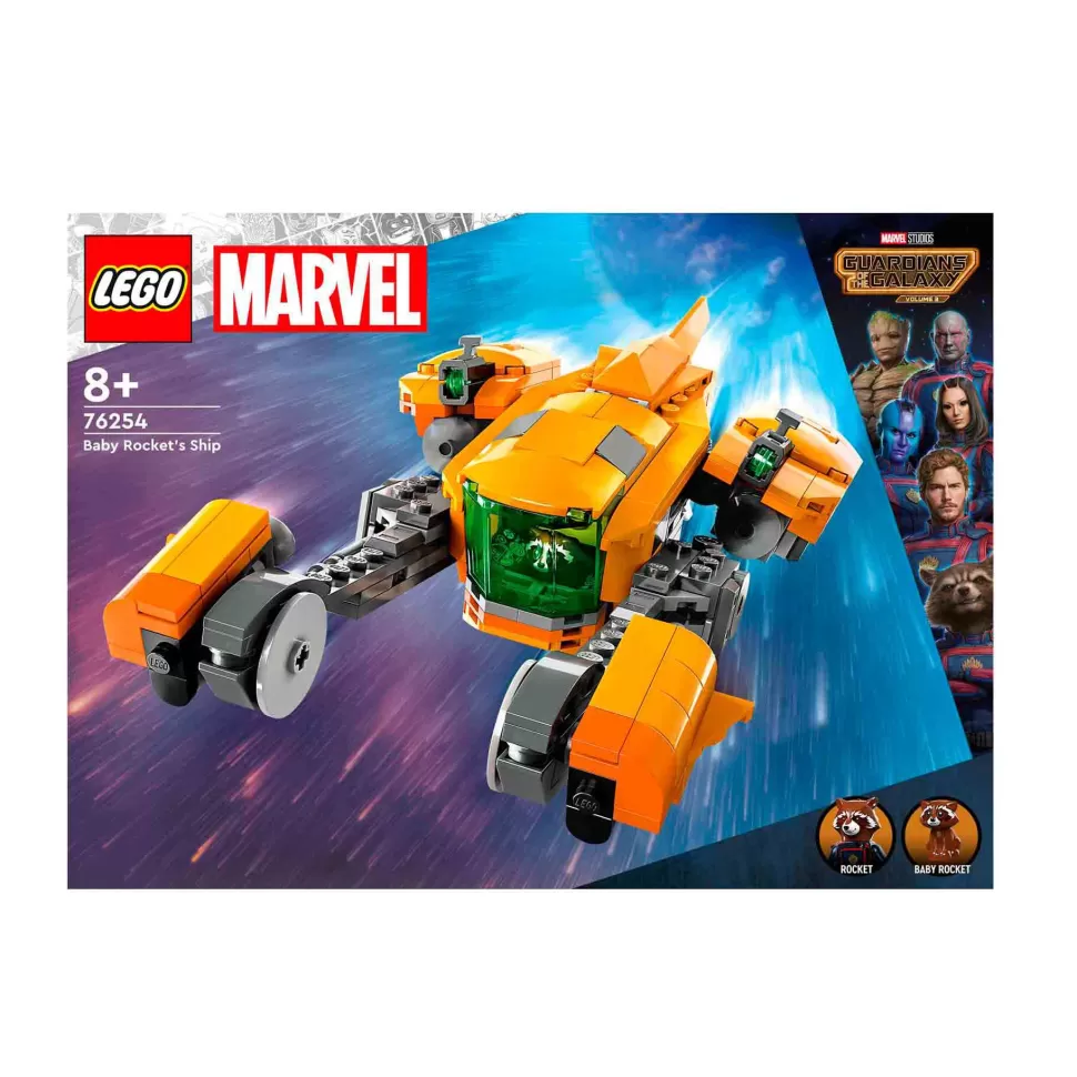 * Set De Juguetes De Construcción Marvel 76254 Nave De Baby Rocket (330 Piezas)* Juegos De Construcción