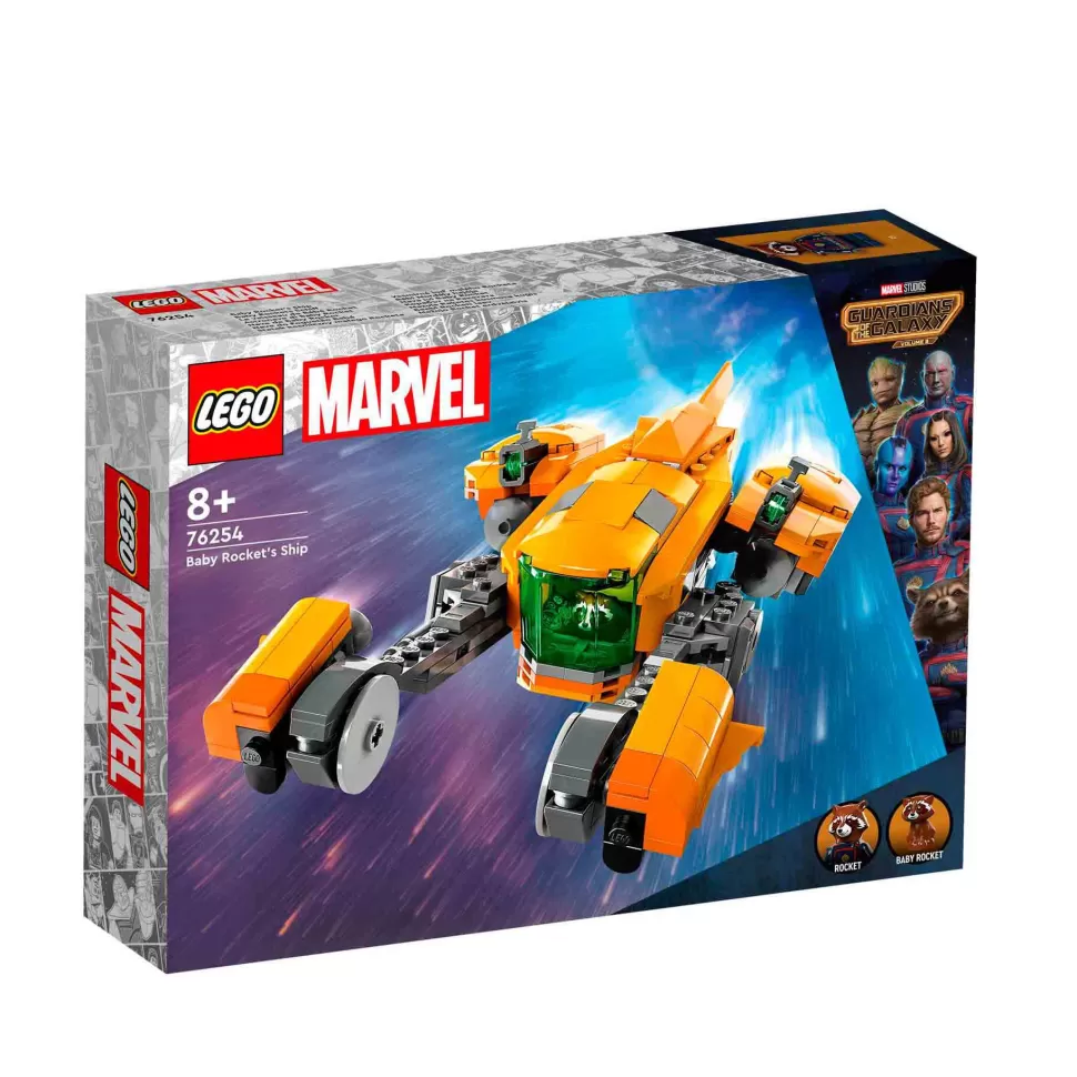 * Set De Juguetes De Construcción Marvel 76254 Nave De Baby Rocket (330 Piezas)* Juegos De Construcción