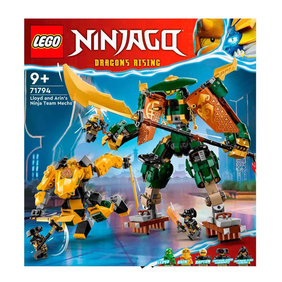 * Set De Juguetes De Construcción Ninjago 71794 Mecas Del Equipo Ninja De Lloyd Y Arin (764 Pieza* Juegos De Construcción
