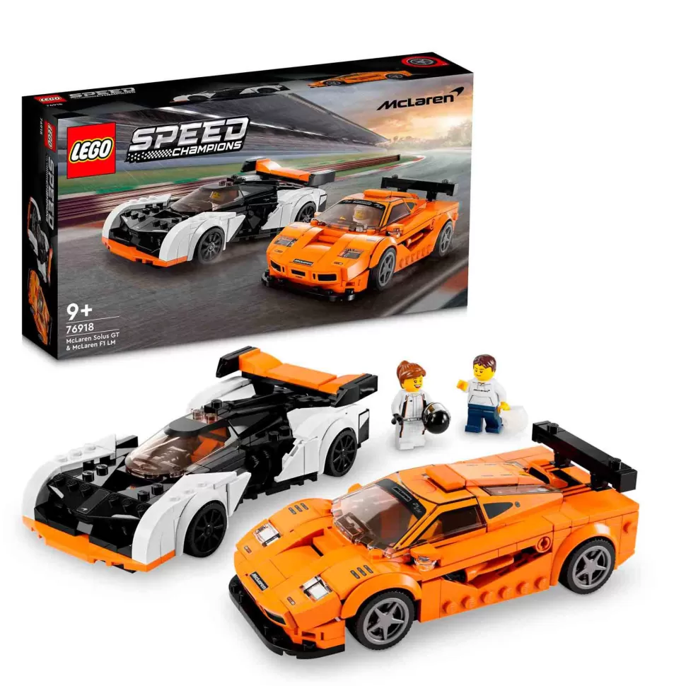 * Set De Juguetes De Construcción Speed Champions 76918 Mclaren Solus Gt Y Mclaren F1 Lm (581 Pie* Juegos De Construcción