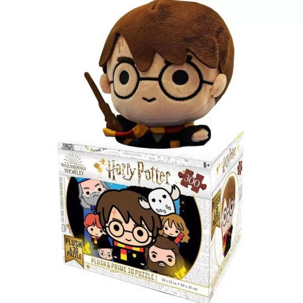 Harry Potter Puzzles Y Educativos^Set Puzzle Lenticular 3D 300 Piezas Y Peluche