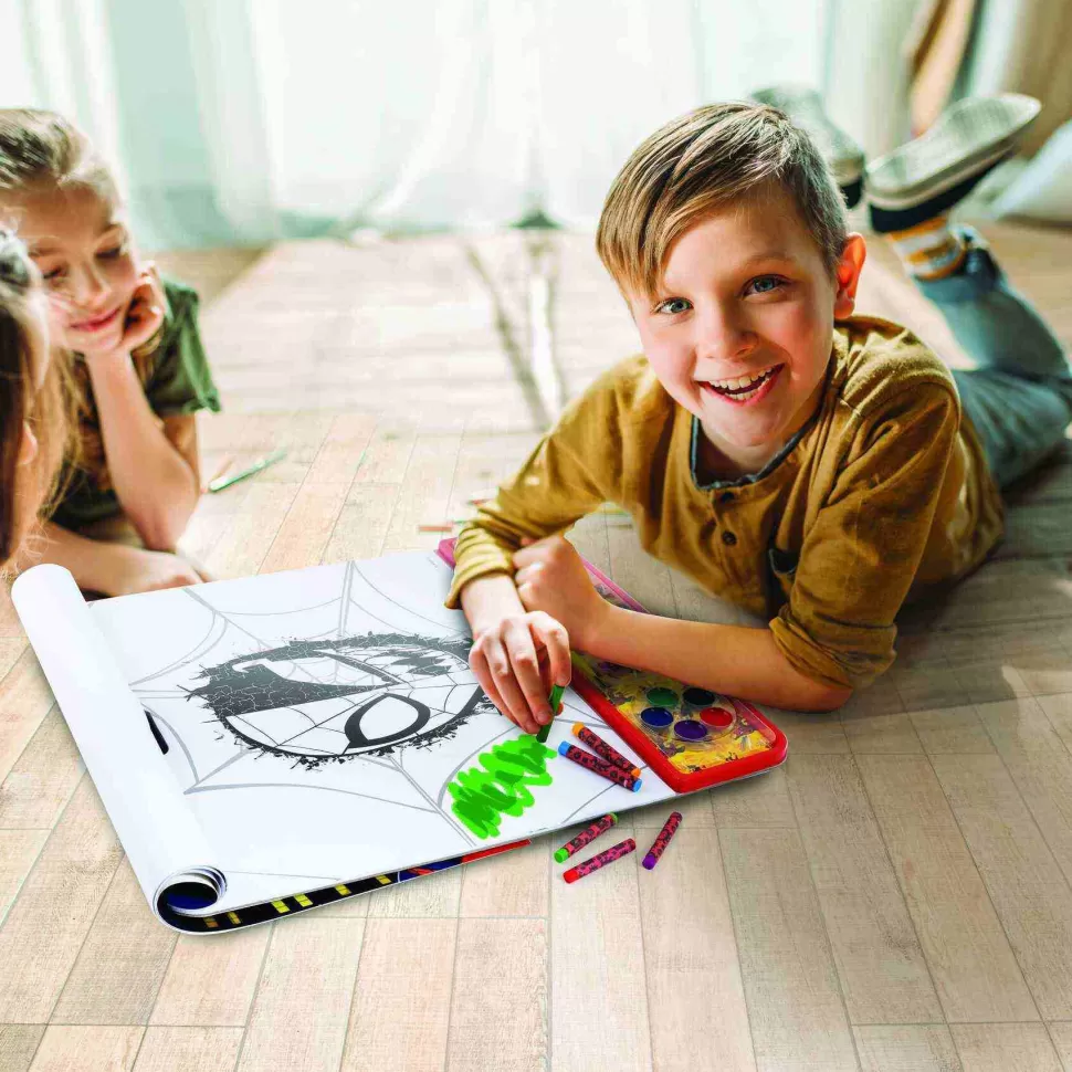 Spiderman Libro De Colorear Giga Block 4 En 1* Manualidades