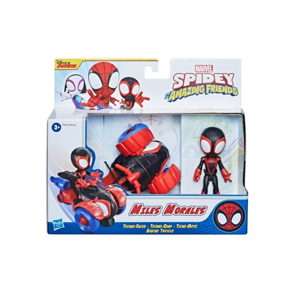 Spiderman Figuras Y Minimundos^Spidey And His Amazing Friends Miles Morales Con Aracno Triciclo