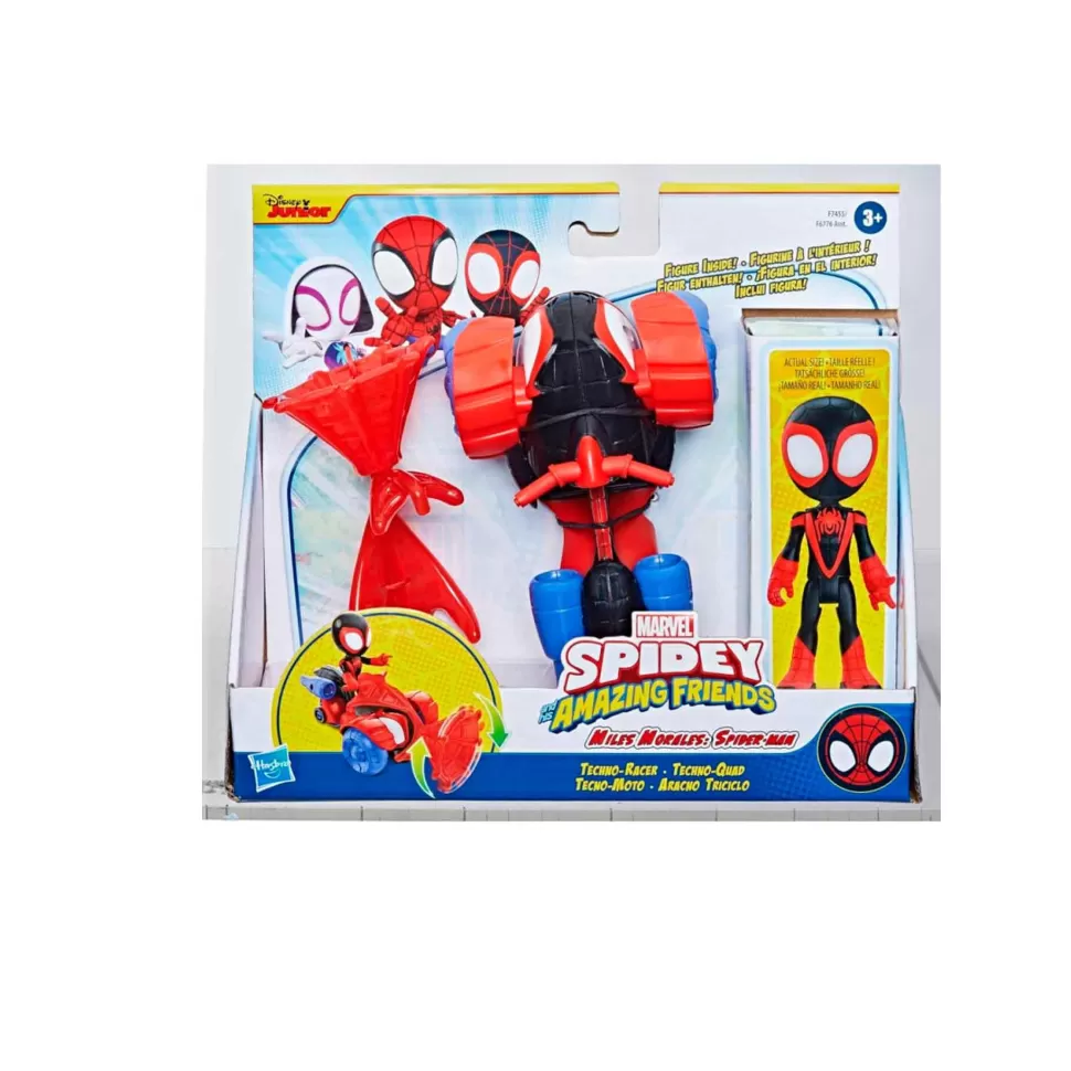 Spiderman Figuras Y Minimundos^Spidey Y Su Superequipo - Miles Morales Y Su Tecno-Moto