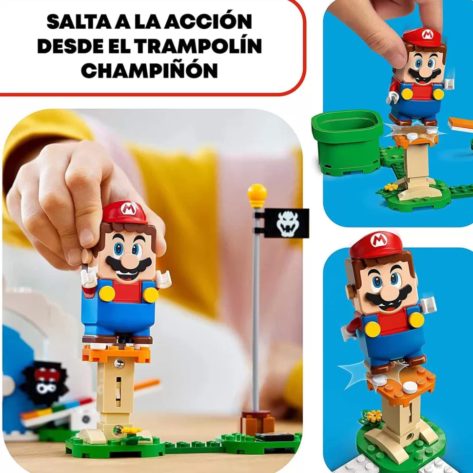 * Super Mario Set De Expansion Trampolines De Los Fuzzies 71405* Juegos De Construcción
